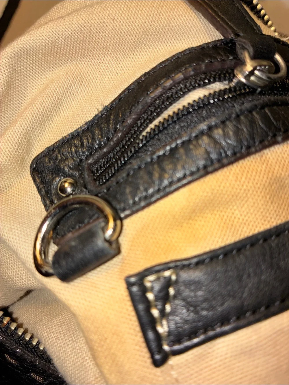 Genuine Cole Haan Black Leather Shoulder Bag - Classic Women's Hobo Minimalist